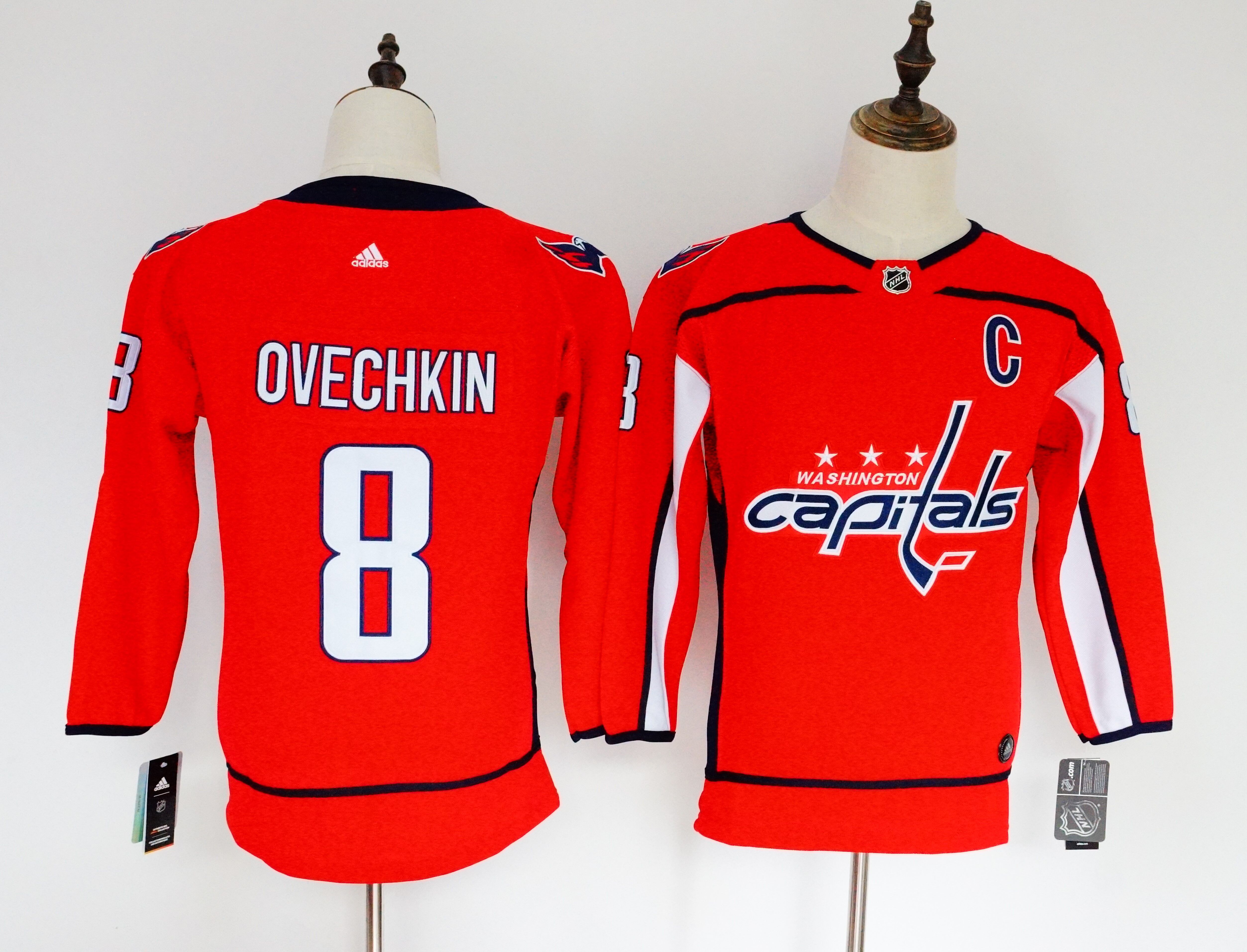 Women Washington Capitals #8 Ovechkin red Hockey Stitched Adidas NHL Jerseys